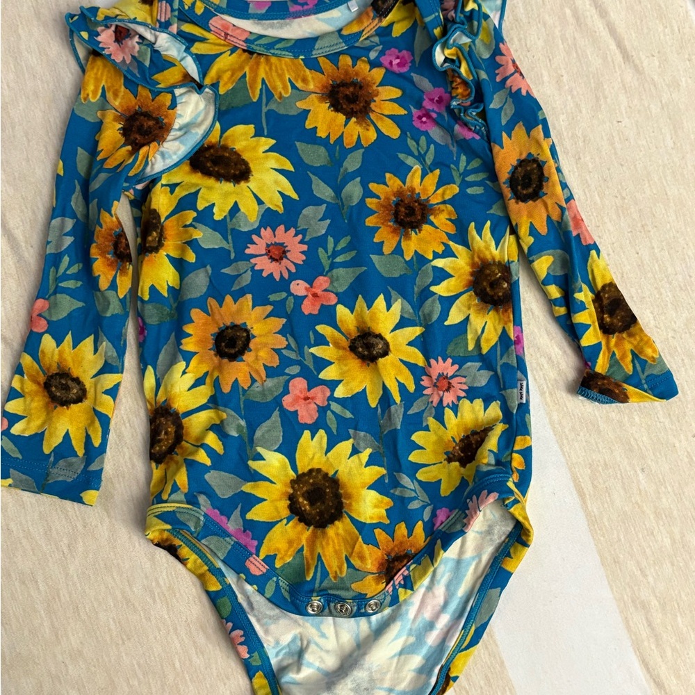Little Sleepies Colorful Floral Bodysuit